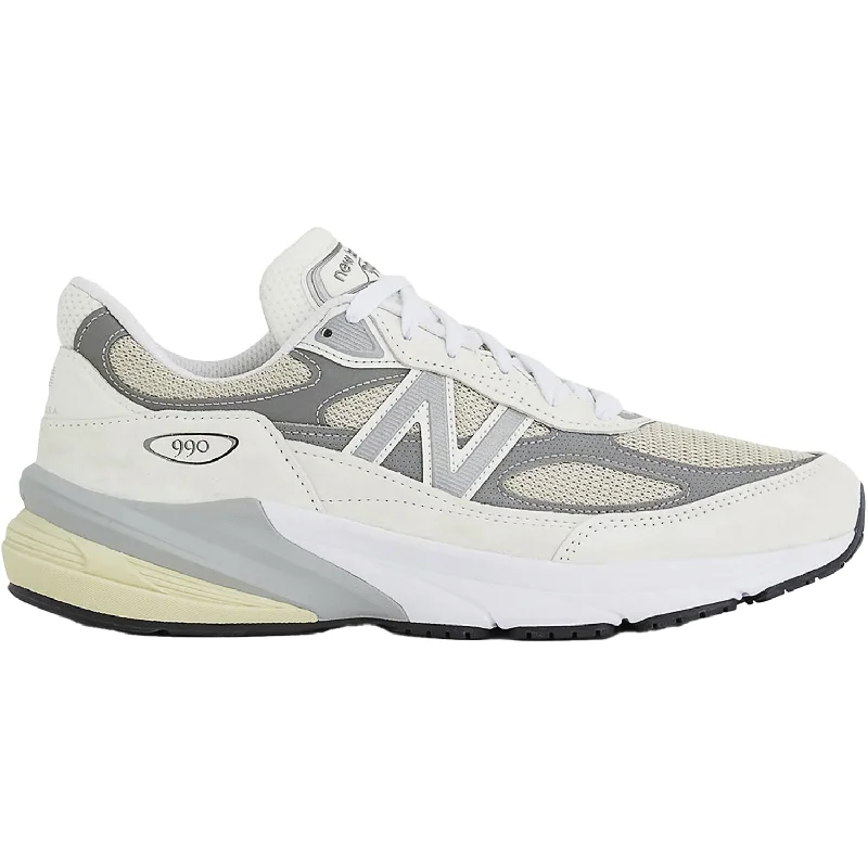 Unisex New Balance U990NC6 Reflection/Marblehead Suede/Mesh Metallic Trim Shoe Design  