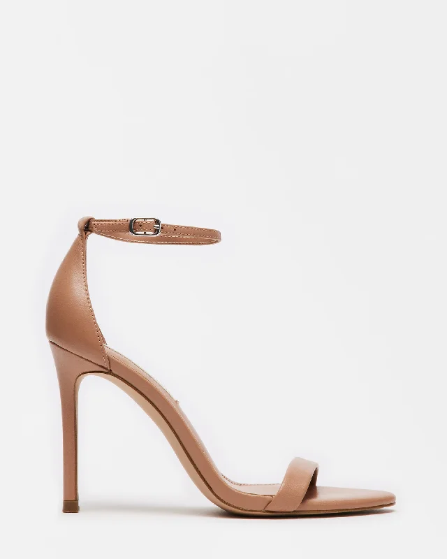 TECY TAN LEATHER Monochromatic Shoe Look  