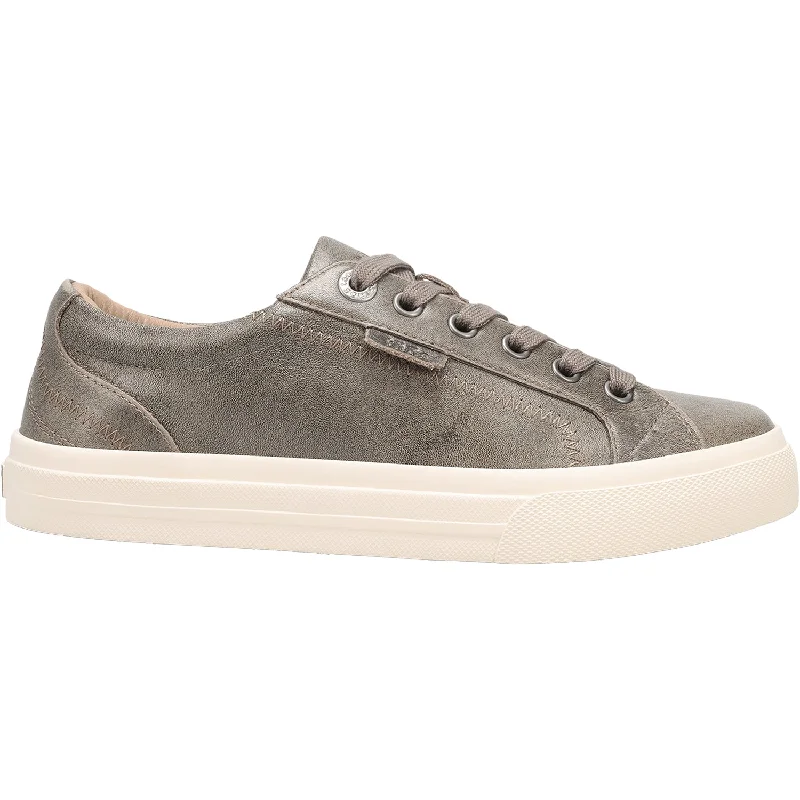 Women's Taos Plim Soul Lux Olive Fatigue Leather Leather Driving Shoe Style  