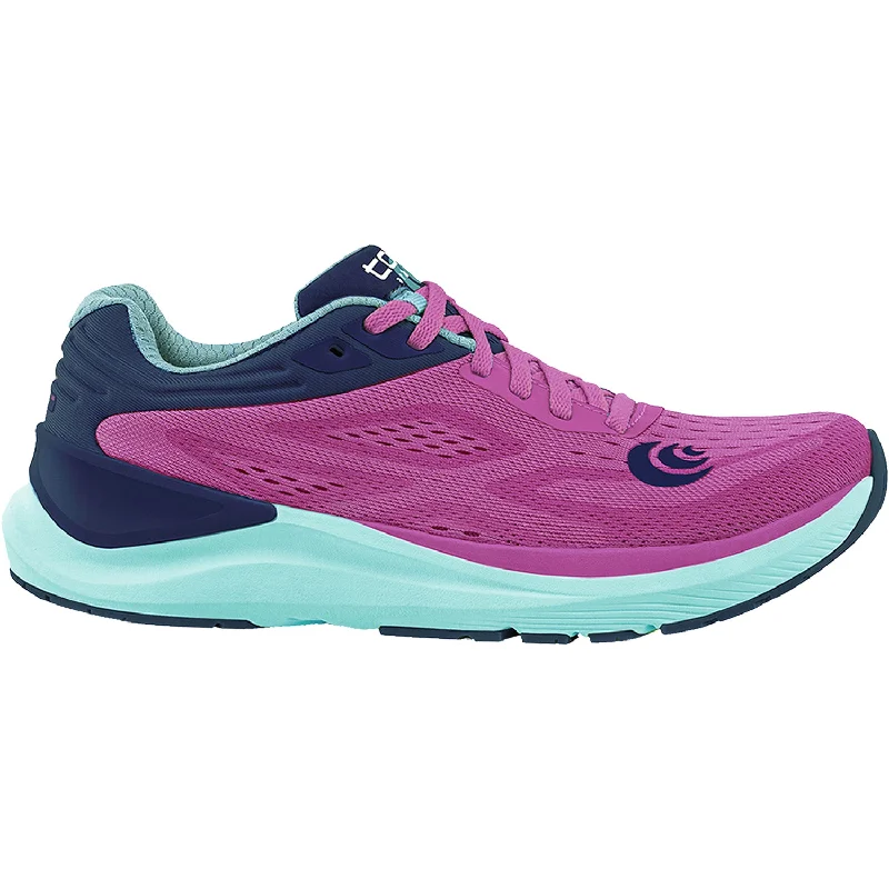 Women's Topo UltraFly 3 Violet/Blue Mesh Quick - Dry Hiking Shoe Style   