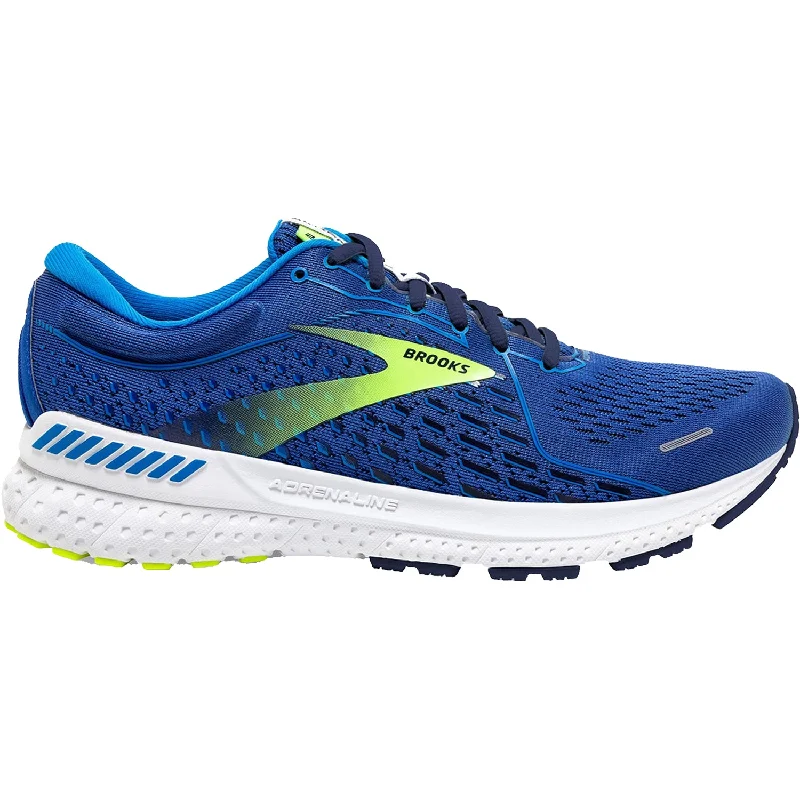Men's Brooks Adrenaline GTS 21 Blue/Indigo/Nightlife Mesh Hiking Boot Durability Style  