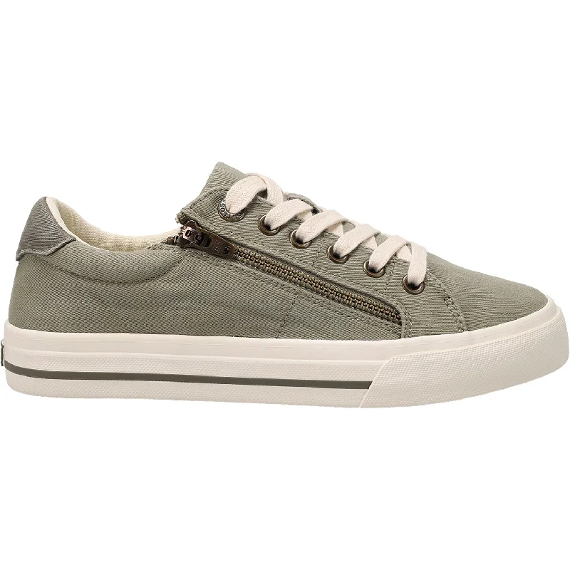 Women's Taos Z Soul Sage/Olive Distressed Canvas Edwardian Shoe Look  