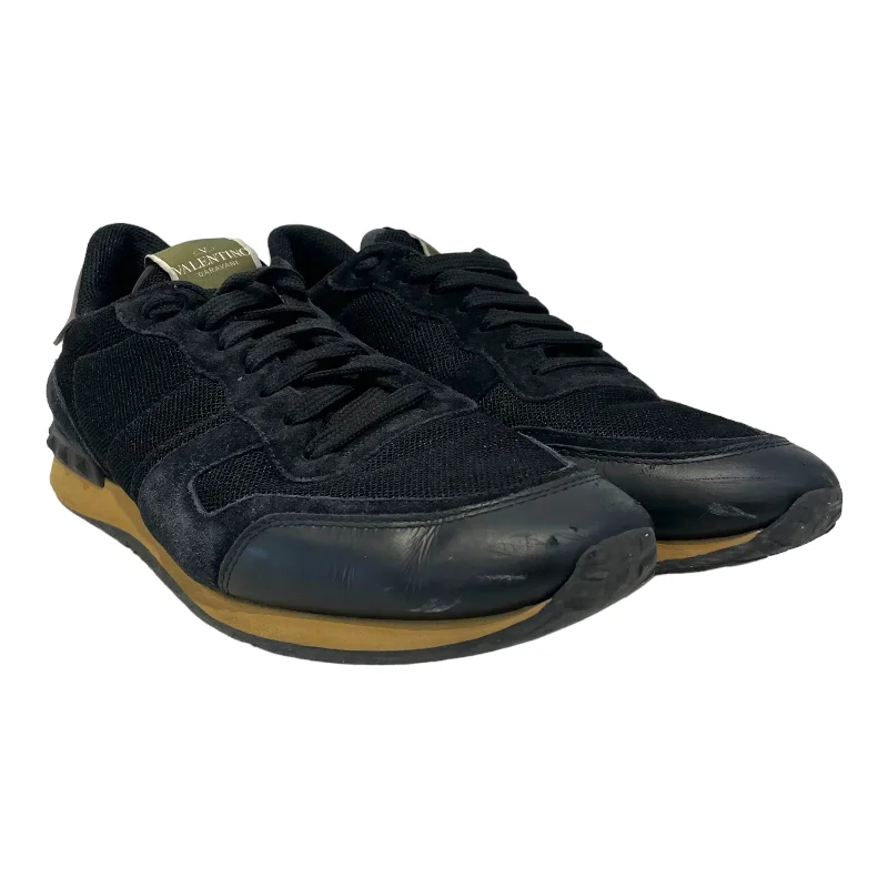 VALENTINO/Low-Sneakers/EU 43/Leather/BLK/Vintage Rockrunner Edwardian Shoe Look  