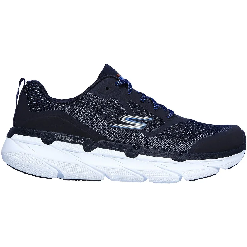 Men's Skechers Max Cushioning Premier Navy Mesh Casual Loafer Style          