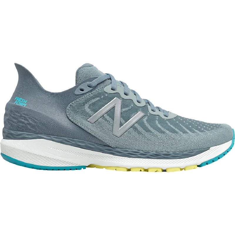 Men's New Balance Fresh Foam M860T11 Ocean Grey/Virtual Sky Synthetic/Mesh Lightweight Tennis Sneaker Look Men's New Balance Fresh Foam M860T11 Ocean Grey/Virtual Sky Synthetic/Mesh Lightweight Tennis Sneaker Look