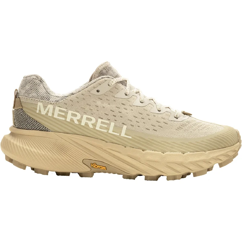 Women's Merrell Agility Peak 5 Moonbeam/Oyster Mesh Athleisure Derby Style  