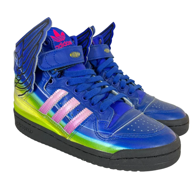 JEREMY SCOTT/adidas/Low-Sneakers/US 5/Leather/MLT/Hi-WIngs Monochromatic Shoe Look  