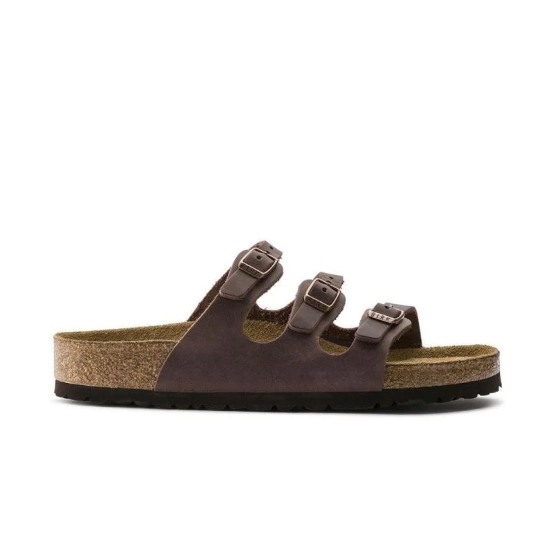 Birkenstock Women's Florida Soft Footbed - Habana Oiled Leather Desert Boot Utility Style  