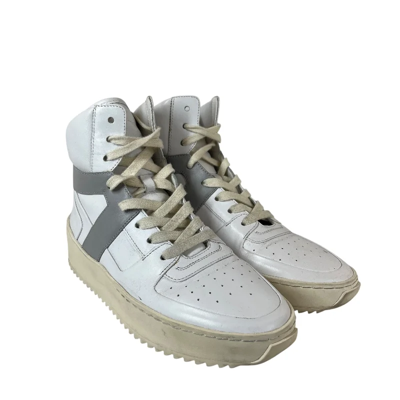 FEAR OF GOD/Hi-Sneakers/EU 37/WHT/ Distressed Leather Shoe Style  