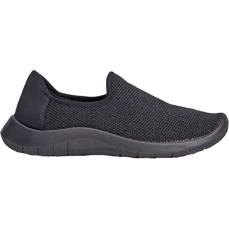 Unisex Arcopedico Gaia Black Fabric Mesh Two - Tone Shoe Design  