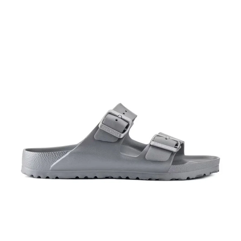 Birkenstock Arizona Essentials - Metallic Silver Retro Basketball Sneaker Design  