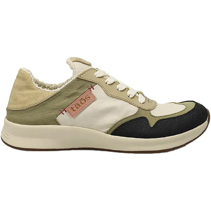 Women's Taos Direction Olive Stone Nylon/Mesh Performance Running Sneaker Look  