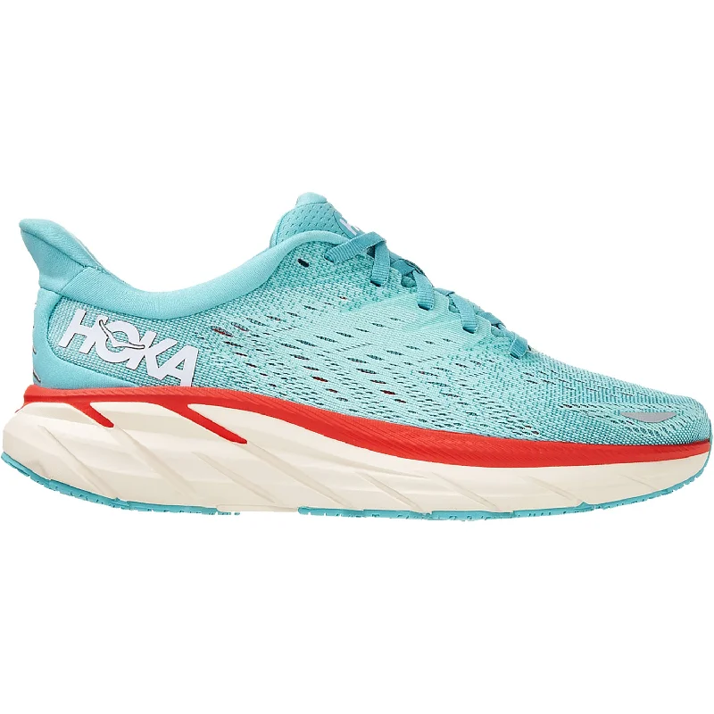 Women's Hoka One One Clifton 8 Aquarelle/Eggshell Blue Mesh Camouflage Print Boot Style Women's Hoka One One Clifton 8 Aquarelle/Eggshell Blue Mesh Camouflage Print Boot Style