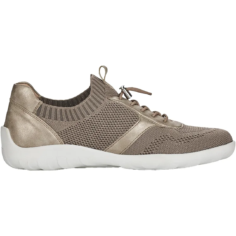 Women's Remonte R3511-64 Liv 11 Fango-Spark/Pearl Mesh Tassel Driving Shoe Look 