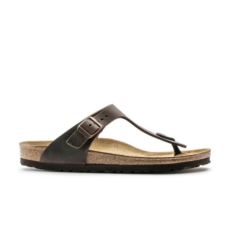 Birkenstock Women's Gizeh - Habana Oiled Leather Aesthetic  