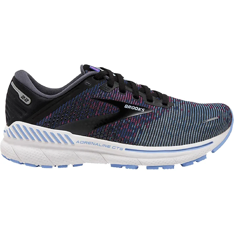 Women's Brooks Adrenaline GTS 22 Lavender/Black/Grey Mesh Skateboarding Sneaker Style Women's Brooks Adrenaline GTS 22 Lavender/Black/Grey Mesh Skateboarding Sneaker Style