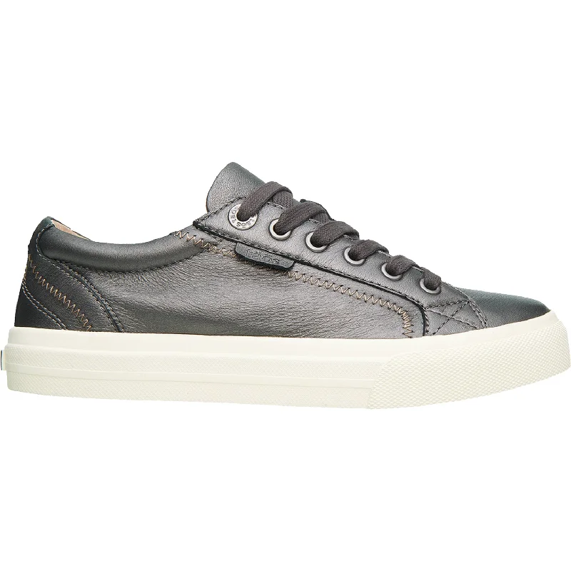 Women's Taos Plim Soul Lux Pewter Leather Mod Oxford Design  