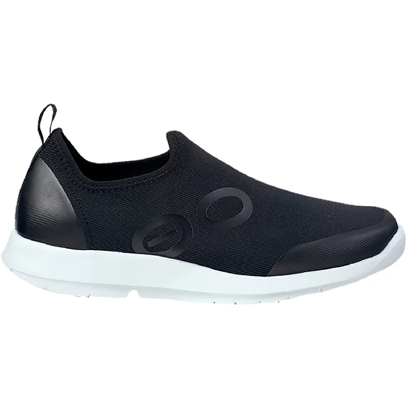 Women's OOFOS OOmg Sport Low White/Black Mesh Vintage Oxford Appeal 