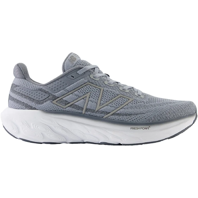 Men's New Balance Fresh Foam X M1080G13 Steel/Titanium/White Mesh Glow - in - the - Dark Shoe Design Men's New Balance Fresh Foam X M1080G13 Steel/Titanium/White Mesh Glow - in - the - Dark Shoe Design