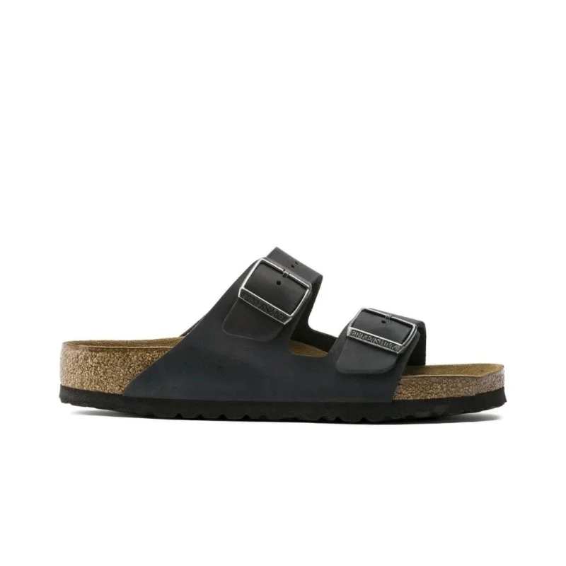 Birkenstock Arizona Soft Footbed - Black Oiled Leather Blue Coast Loafer Aesthetic 