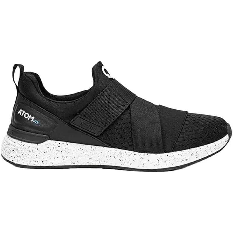 Women's Atom by Fluchos Fit Breath Black Mesh Strap - Up Sandal Resort Style  