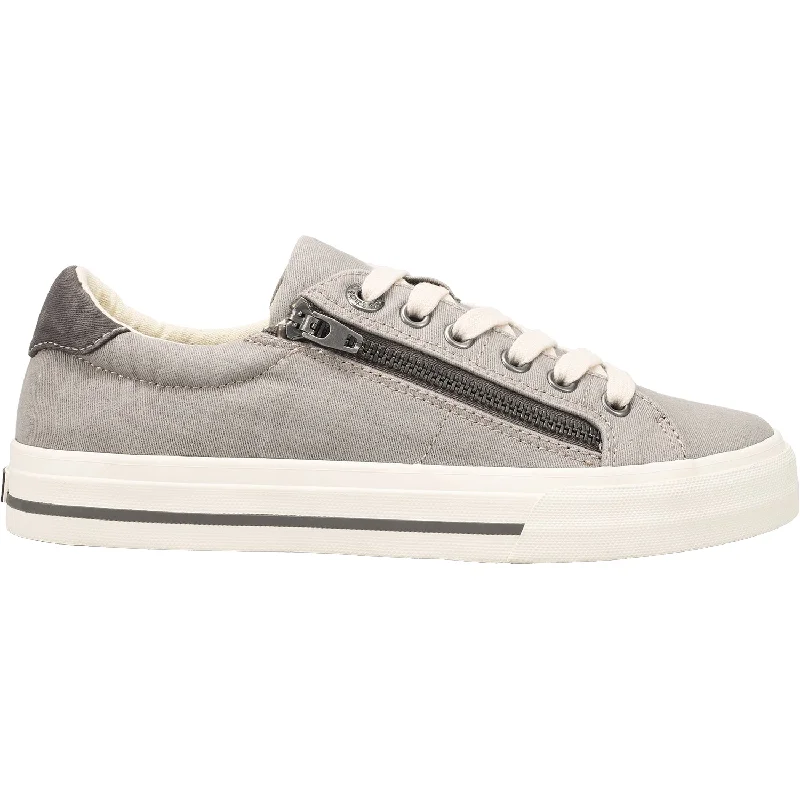 Women's Taos Z Soul Grey/Graphite Vintage Canvas Quilted Shoe Design  