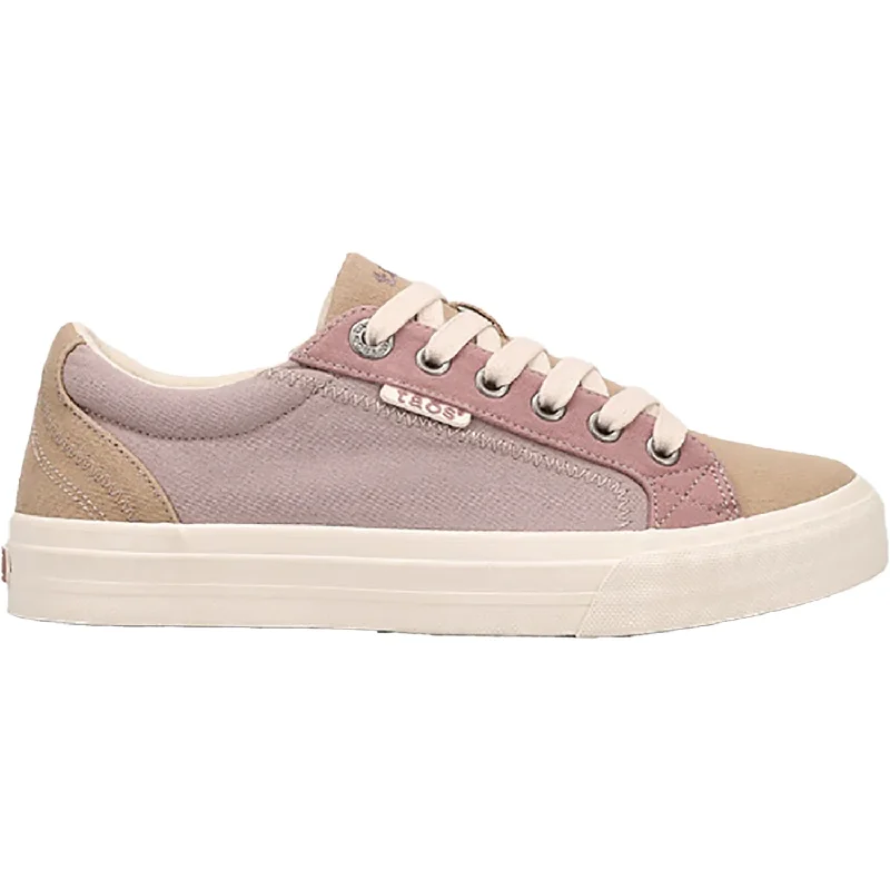 Women's Taos Plim Soul Tan/Dusty Rose Multi Canvas Ankle - High Military Boot Style  