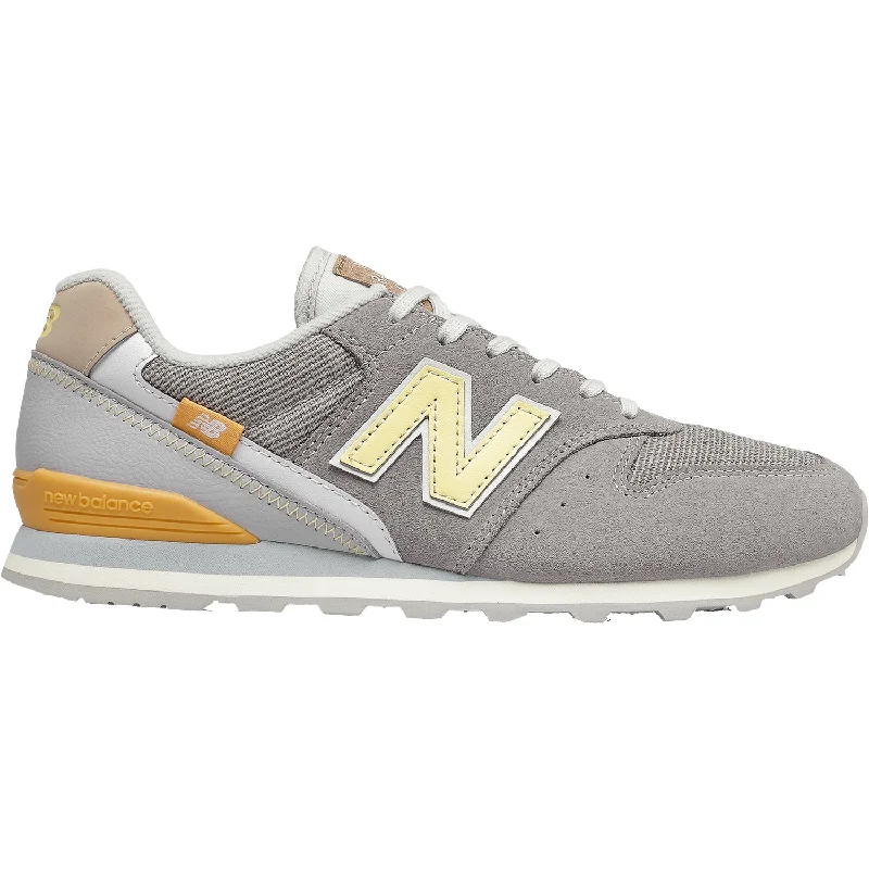 Women's New Balance WL996CPC Marblehead/Lemon Haze Suede/Mesh Inflatable Shoe Look 