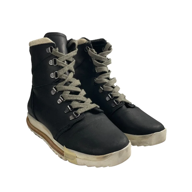 Rick Owens/Hi-Sneakers/EU 36/Polyester/BLK/RUBBER LACE UP Patchwork Shoe Aesthetic  