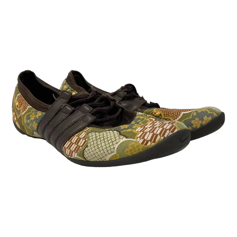 NIKE/Low-Sneakers/US 9/Floral Pattern/Cotton/BRW/Vintage y2k Chunky Platform Sneaker Style NIKE/Low-Sneakers/US 9/Floral Pattern/Cotton/BRW/Vintage y2k Chunky Platform Sneaker Style