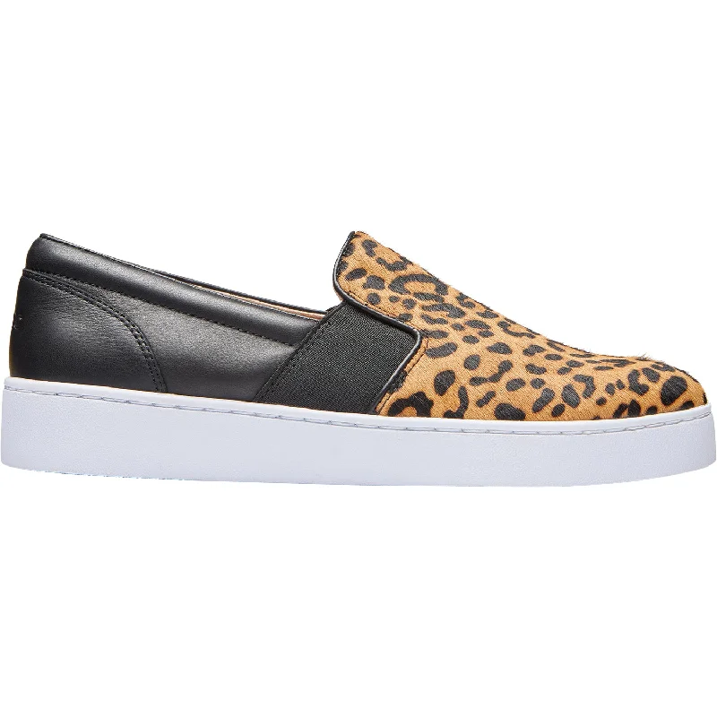 Women's Vionic Demetra Tan Leopard Leather Quick - Dry Hiking Shoe Style   