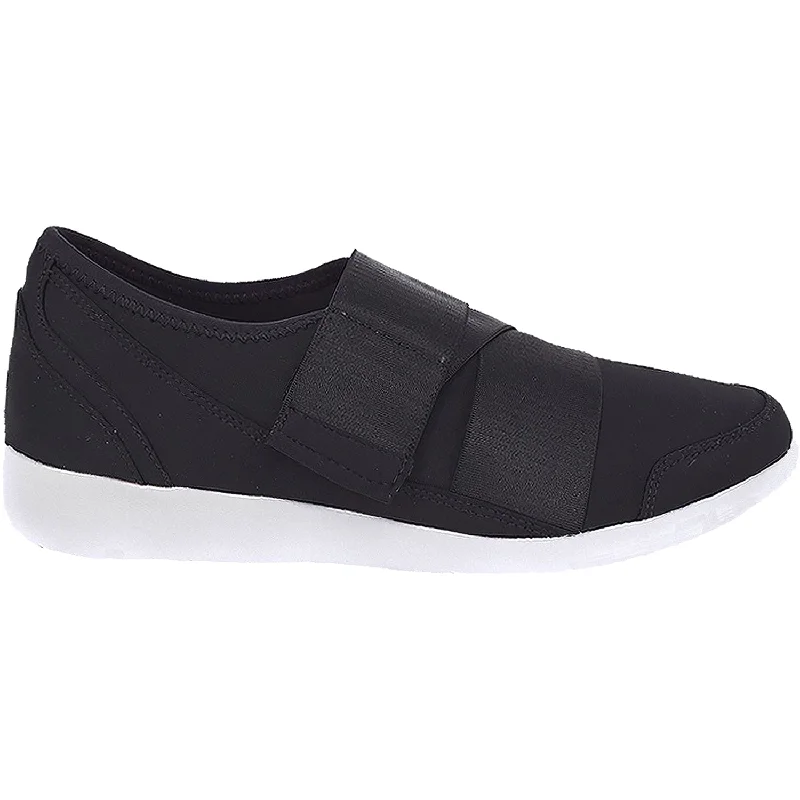 Women's Ziera Urban Black Satin Neoprene Brogue Oxford Aesthetic 