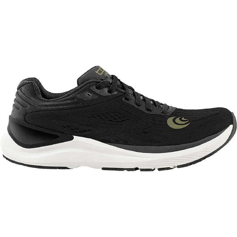 Men's Topo UltraFly 3 Black/Olive Mesh Tech - Inspired Sneaker Look  