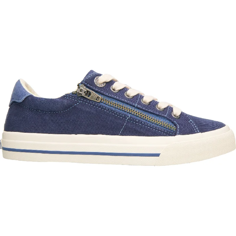 Women's Taos Z Soul Navy Indigo Vintage Canvas Blue Coast Loafer Aesthetic 