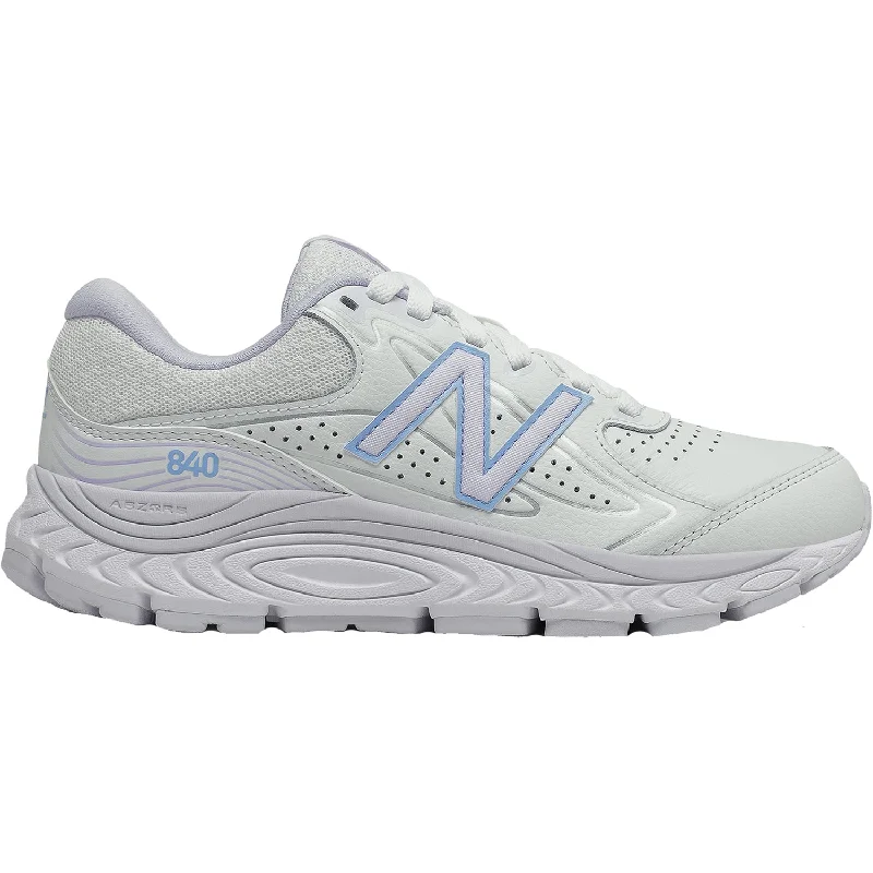 Women's New Balance WW840GP3 White/Silent Grey Leather Minimalist Sneaker Style  