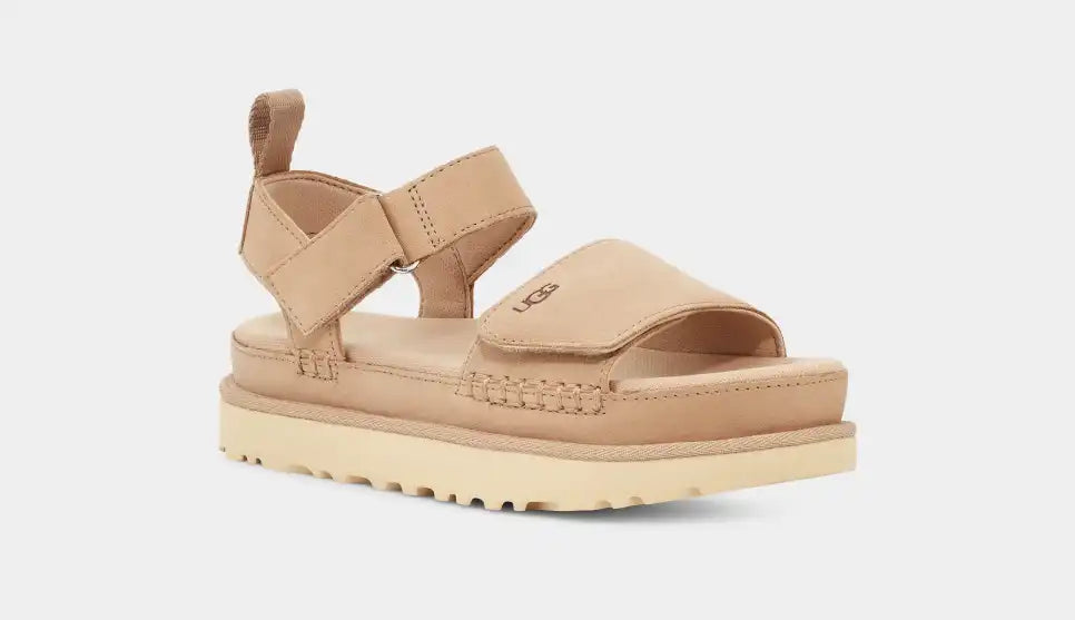 UGG Goldenstar Platform Sandal Driftwood Women's Skateboarding Sneaker Style  