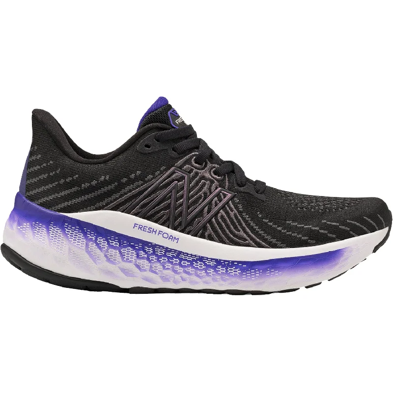 Women's New Balance WVNGOBW5 Fresh Foam X Vongo v5 Black/Deep Violet Knit Fabric Slide Sandal Beach Style Women's New Balance WVNGOBW5 Fresh Foam X Vongo v5 Black/Deep Violet Knit Fabric Slide Sandal Beach Style