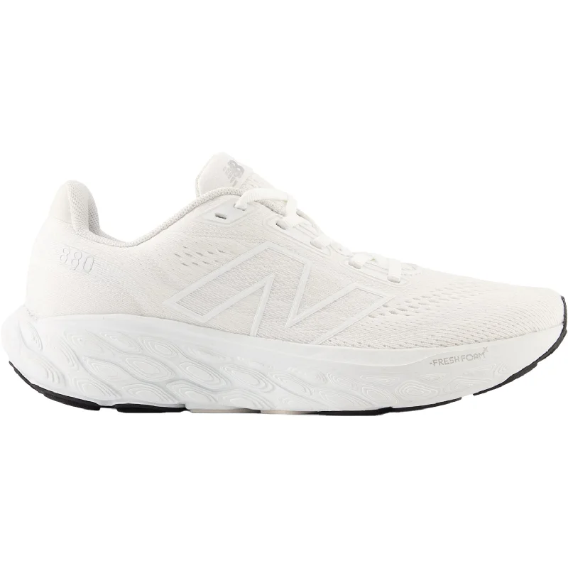 Women's New Balance W880W14 Fresh Foam X 880v14 White/Silver Metallic Mesh Retro Plimsoll Style Women's New Balance W880W14 Fresh Foam X 880v14 White/Silver Metallic Mesh Retro Plimsoll Style