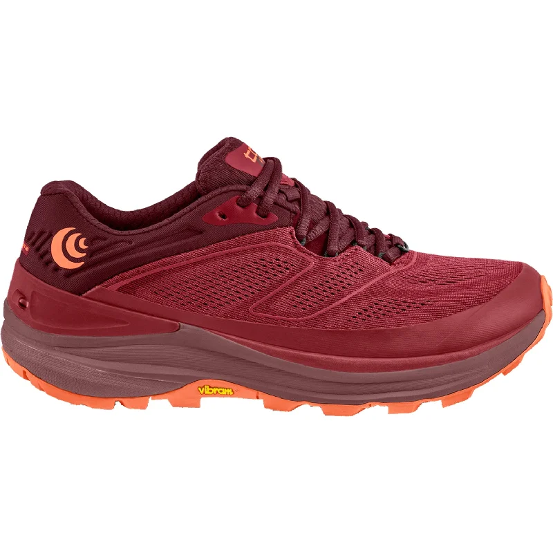 Women's Topo Ultraventure 2 Berry/Orange Mesh Mod Oxford Design  
