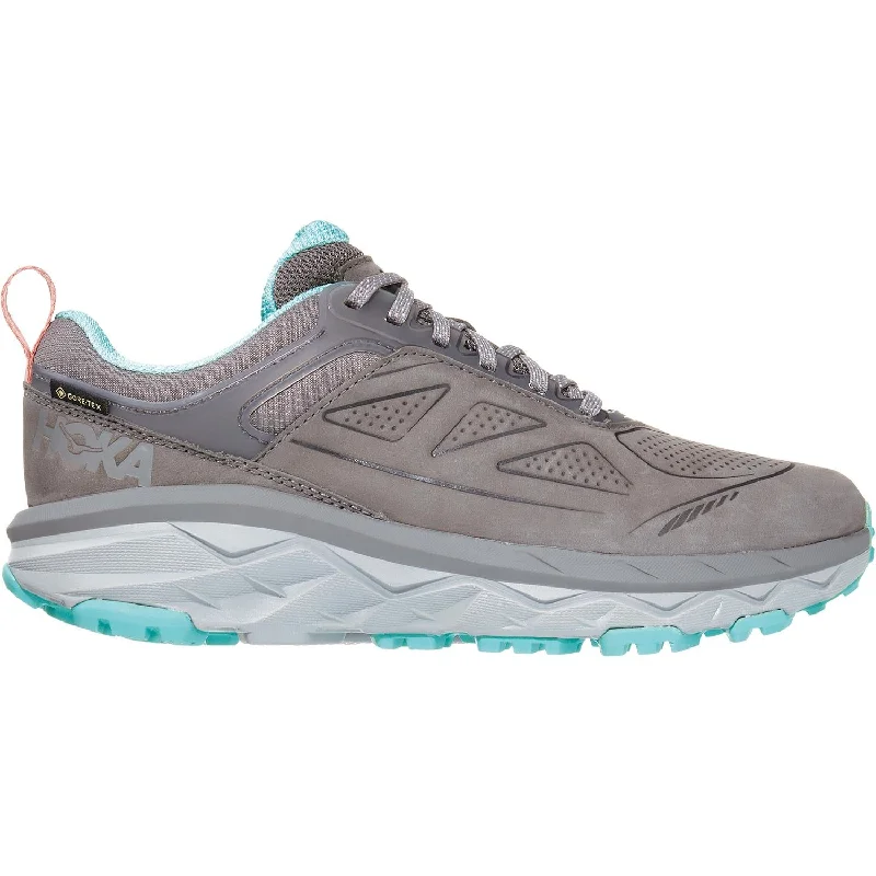 Women's Hoka One One Challenger Low Gore-Tex Charcoal Grey/Wild Dove Nubuck Artisan - Crafted Loafer Style Women's Hoka One One Challenger Low Gore-Tex Charcoal Grey/Wild Dove Nubuck Artisan - Crafted Loafer Style