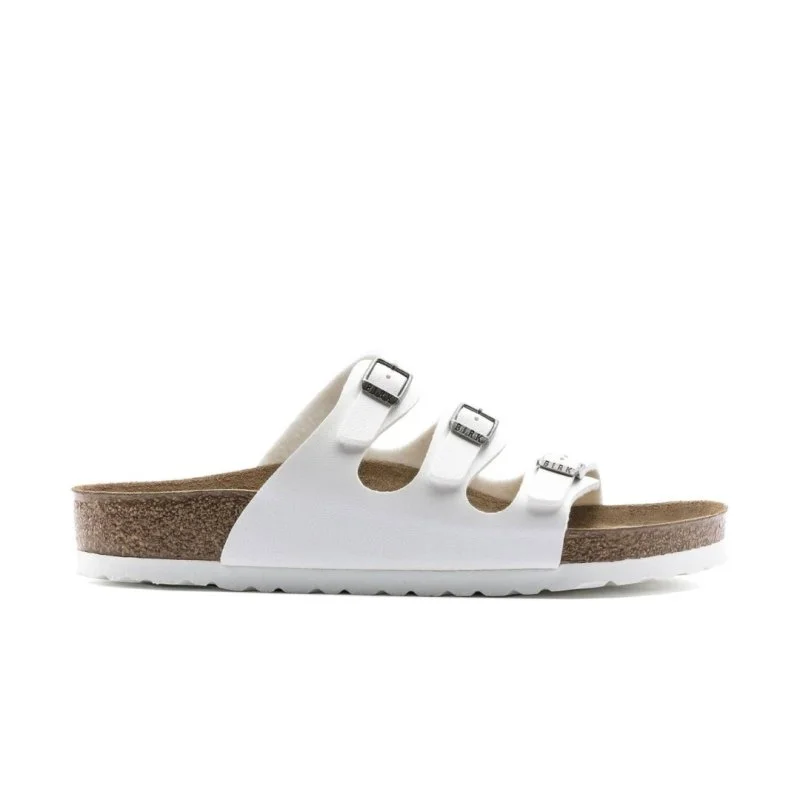 Birkenstock Women's Florida - White Birko-Flor Artisan - Crafted Loafer Style  