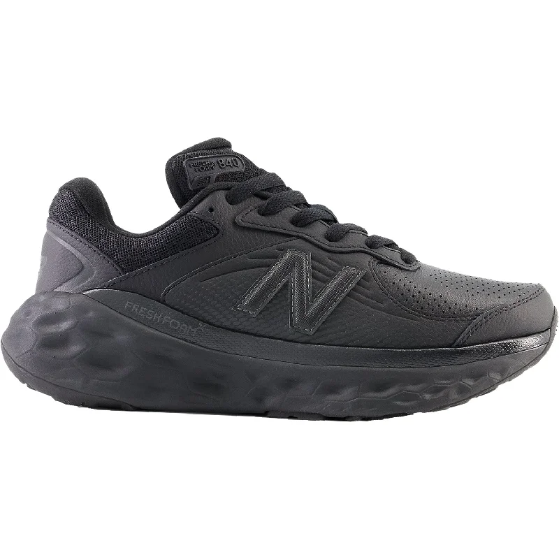 Women's New Balance WW840FB1 Fresh Foam X Black/Blacktop Leather Casual Loafer Style Women's New Balance WW840FB1 Fresh Foam X Black/Blacktop Leather Casual Loafer Style