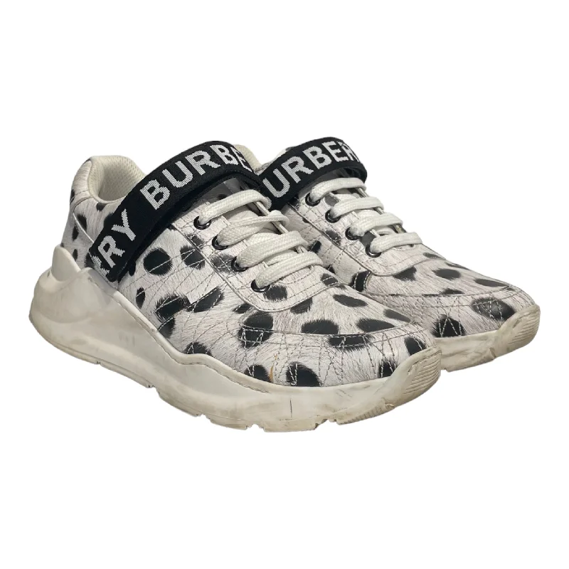 BURBERRY LONDON/Low-Sneakers/37/WHT/Leather Comfortable Derby Style  