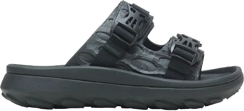 WOMEN'S MERRELL HUT ULTRA WRAP SANDAL | BLACK Sustainable Shoe Design  