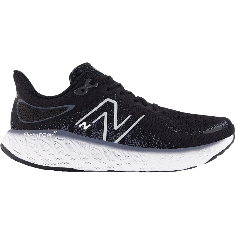 Men's New Balance Fresh Foam X M1080B12 Black/Thunder/White Mesh Wingtip Oxford Design Men's New Balance Fresh Foam X M1080B12 Black/Thunder/White Mesh Wingtip Oxford Design