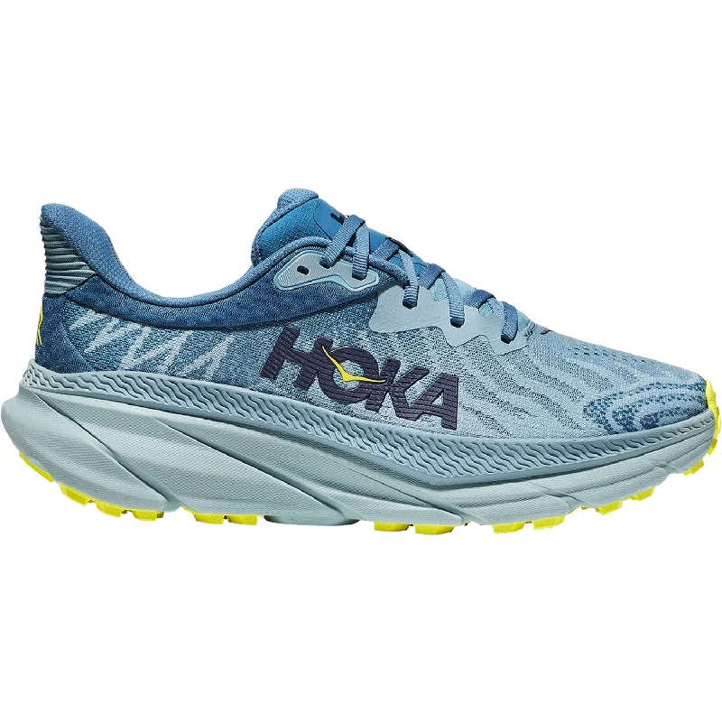 Men's Hoka Challenger ATR 7 Stone Blue/Evening Primrose Mesh Dressy Chelsea Boot Style Men's Hoka Challenger ATR 7 Stone Blue/Evening Primrose Mesh Dressy Chelsea Boot Style