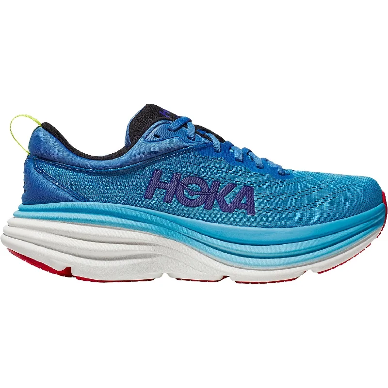 Men's Hoka Bondi 8 Virtual Blue/Swim Day Mesh Strap - Up Sandal Resort Style  