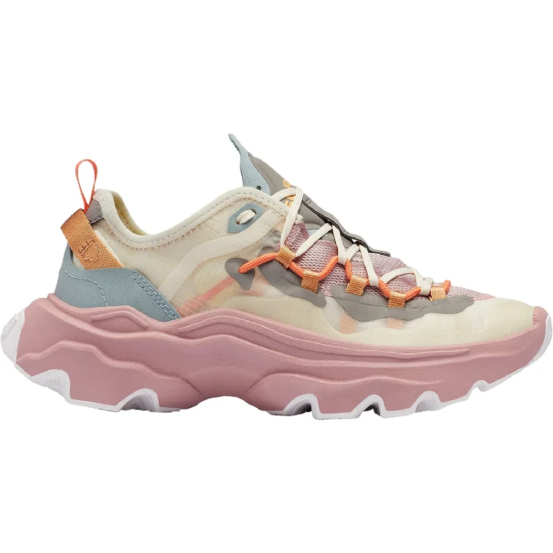 Women's Sorel Kinetic Breakthru Tech Lace Chalk/Eraser Pink Mesh Ivy League - Inspired Derby Look 
