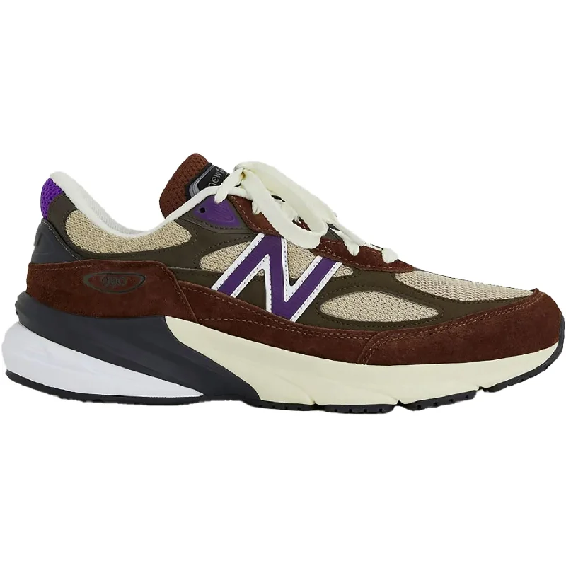Unisex New Balance U990OP6 Rich Oak Suede/Mesh Quick - Dry Hiking Shoe Style   