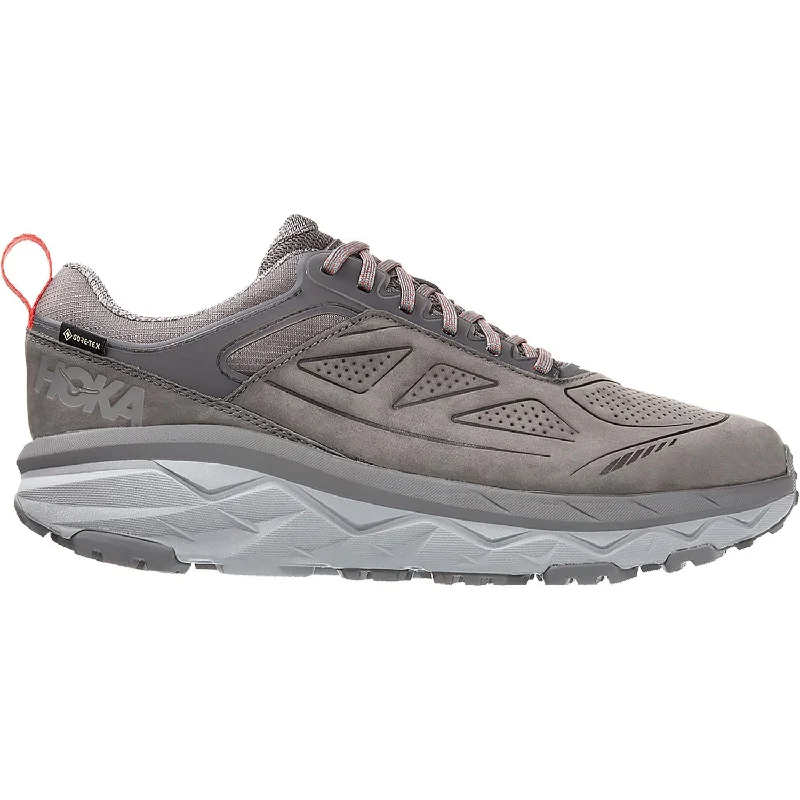 Men's Hoka One One Challenger Low Gore-Tex Charcoal Grey/Fiesta Nubuck Quick - Dry Hiking Shoe Style Men's Hoka One One Challenger Low Gore-Tex Charcoal Grey/Fiesta Nubuck Quick - Dry Hiking Shoe Style